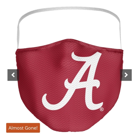 Alabama Crimson Tide 3-Pack Face Covering Unisex Adult NCAA College Bama New - Picture 3 of 6